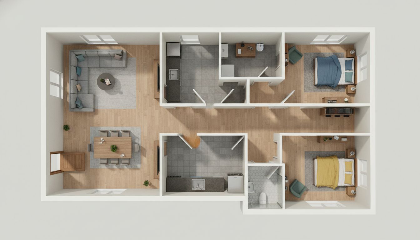 Floor Plan Generator Sample: Food | VisualGPT