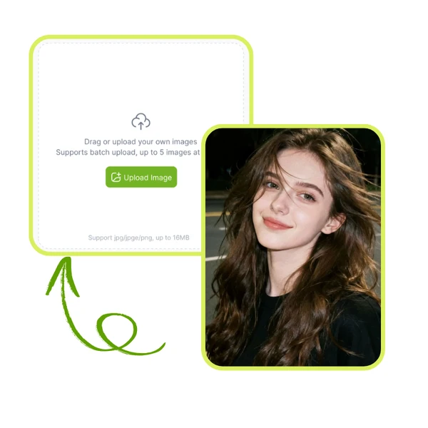写真にサンタ帽を追加 - ステップ1：写真をアップロード