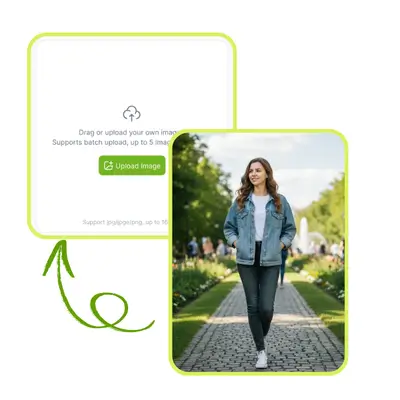 AIヘッドショットジェネレーター：ステップ1 - 写真をアップロード