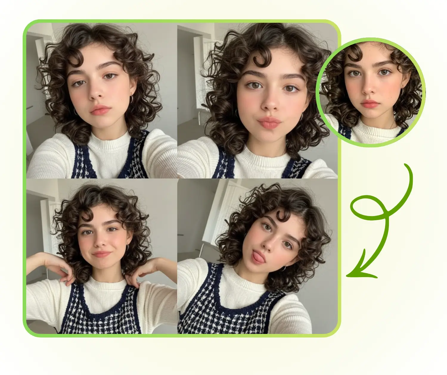 AIフォトグリッドメーカー: ソーシャルメディアプロフィールを強化する