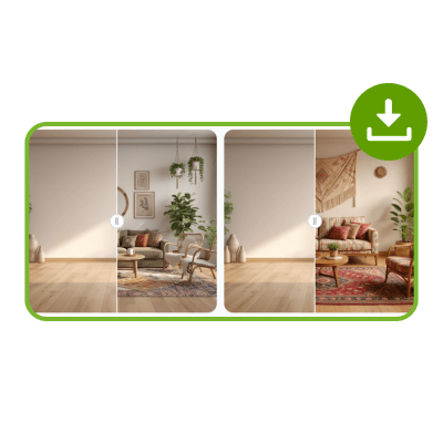 AIルームデコレーター: ステップ3：デザインを生成して結果を保存