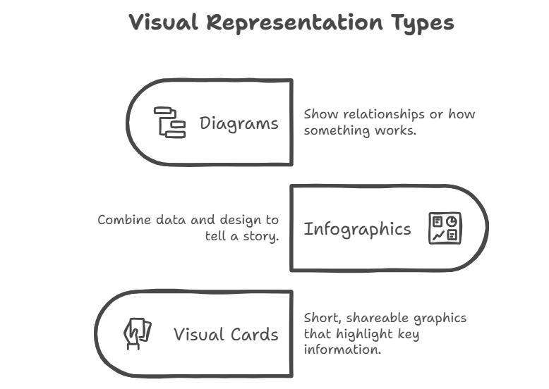Common Types: Diagrams, Infographics, and Visual Cards
