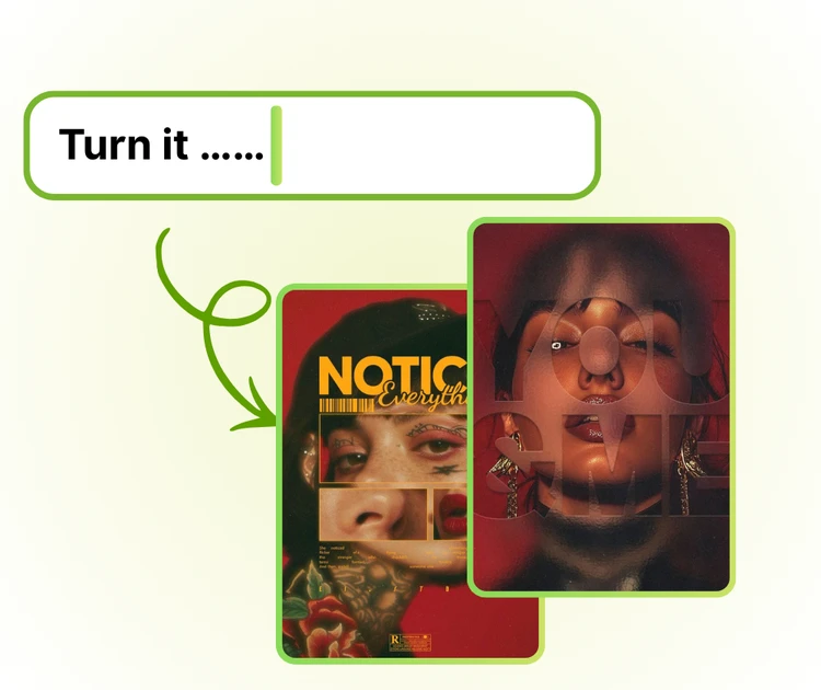 新しい画像を即座に作成、または既存の写真を編集