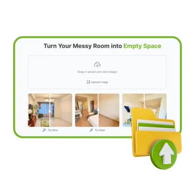 AIルームクリーナー: ステップ1: 散らかった部屋の写真をアップロード