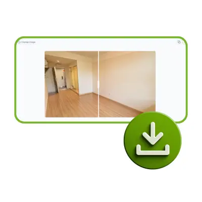 AIルームクリーナー: ステップ3: 結果を確認してダウンロード